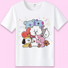 Áo BT21 BTS áo phông in hình BT21 siêu cute