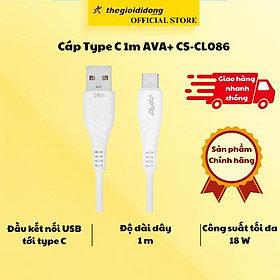 Mua Cáp Type C 1m AVA+ CS-CL086 - Hàng Chính Hãng