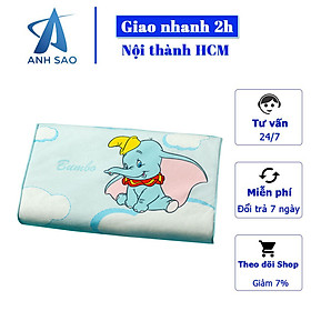 Gối cao su non nhân tạo Memory Foam cho bé kích thước 28.5 x 45 x 6/8 cm cao cấp A (giao màu ngẫu nhiên)