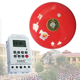 Mua Bộ chuông hẹn giờ trường học - chuông 6 inches  hẹn giờ 28 lần reo chuông/ngày  điện áp 220AC