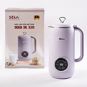Máy làm sữa hạt mini, Máy xay sữa hạt đa năng SEKA SK320 600ml công suất 600W 5 chức năng bảo hành 12 tháng - Hàng chính hãng