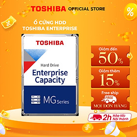 Ổ cứng HDD Toshiba Enterprise 7200 rpm 3.5-inch hoạt động 24/7 Bảo hành 5 năm Hàng chính hãng