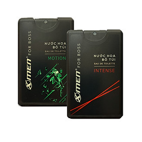 Combo Nước hoa bỏ túi X-men for Boss Intense 18ml+ Nước Hoa bỏ túi X-men For Boss Motion 18ml