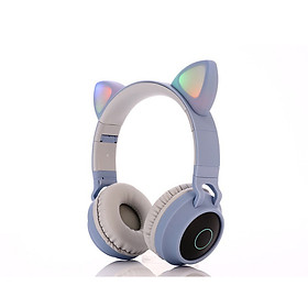 Tai Nghe Bluetooth Không Dây BT028C Phát Sáng, Có Khe Cắm Thẻ Nhớ, Cổng 3.5mm, Nghe Radio  - Hàng Nhập Khẩu