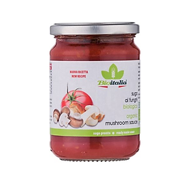 Sốt nấm hữu cơ Bioitalia organic mushroom sauce 350g