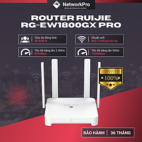 Mua Router WiFi 6 Ruijie RG-EW1800GX PRO Hàng Chính Hãng – Băng Tần Kép  Tốc Độ 1200Mbps  Chịu Tải 48 User