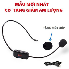 Micro không dây FM trợ giảng quàng đầu cho giáo viên