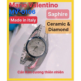 Đồng hồ nữ Mario Valentino, Made in Italy, niền đá Ceramic, mặt kính Saphia, Hàng chính hãng
