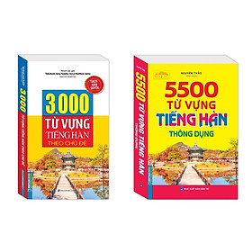 Hình ảnh Sách - Combo 2 cuốn - 3000 từ vựng tiếng Hàn theo chủ đề + 5500 từ vựng tiếng hàn thông dụng