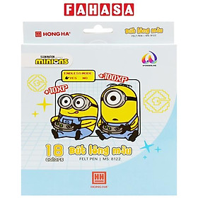 Hộp 18 Bút Lông Màu Minions - Hồng Hà 8122