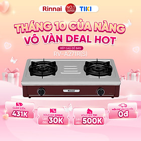Mua Bếp gas dương Rinnai RV-A271R(S) mặt bếp inox và kiềng bếp men - Hàng chính hãng.