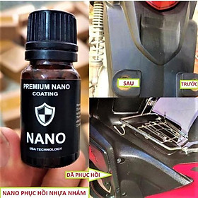 Dung dịch Nano phục hồi nhựa nhám ô tô xe máy như mới siêu đậm đặc