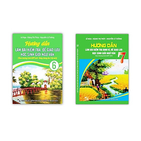 Sách - Combo 2 cuốn Hướng dẫn làm bài kiểm tra ngữ văn định kì, đề giao lưu học sinh giỏi ngữ văn ( Lớp 6 + lớp 7 )