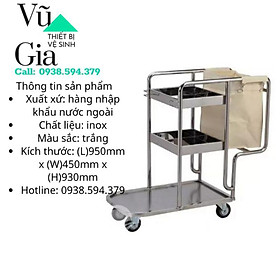 Mua Xe đẩy dọn phòng  xe đẩy dọn vệ sinh phòng khách sạn