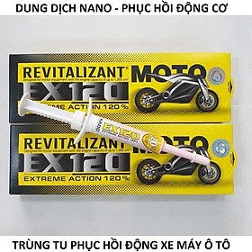 Dung dịch hợp chất na/no phục hồi động cơ xe máy như mới giảm khói thải làm khít pitong tăng sức mạnh cho xe