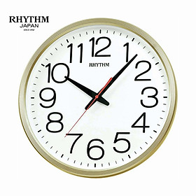 Đồng hồ treo tường Nhật Bản Rhythm CMG495CR18 Kt 36.0 x 4.4cm, 855g Vỏ nhựa. dùng PIN