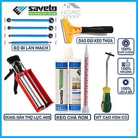 Mua Bộ dụng cụ chà ron gạch Saveto- keo chà ron gạch Saveto 2 thành phần  cao cấp chính hãng chống thấm-chống bám bẩn