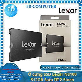 Ổ cứng SSD Lexar NS100 512GB Sata III 2.5inch - Hàng chính hãng DigiWorld phân phối