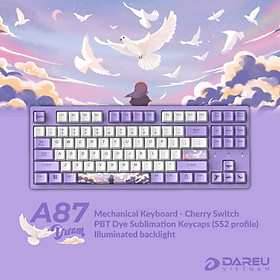 Bàn Phím Cơ Dareu Ek169 | Top bán chạy Lazada Shopee Sendo Tiki 54 Bàn phím cơ DAREU A87 Cherry Switch ( Childhood,summer,Dream,Swallow ) - Hàng chính hãng