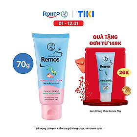 Kem chống muỗi đốt cho bé từ 6 tháng tuổi hương khuynh diệp Rohto Mentholatum Remos Baby Cream 70g