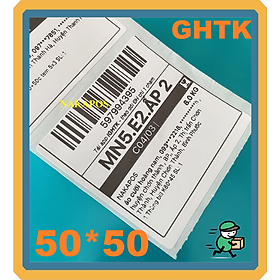 Giấy in nhiệt 50x50mm, giấy in mã vận đơn GHTK bóc dán, giấy in tem mã vạch-Xprinter chất lượng in nét - hàng chính hãng