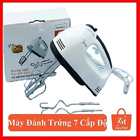  Máy Đánh Trứng Đánh Bột Cầm Tay 7 Cấp Độ Đánh Kem Trộn Bột Chất Lượng Cao 4 Que Đánh Tiện Dụng