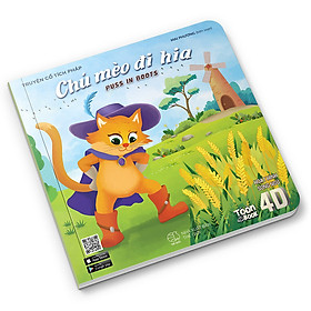 Hoạt Hình Song Ngữ 4D - Chú Mèo Đi Hia - Truyện tranh thiếu nhi 