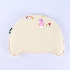 Gối cao su non cho bé cao cấp. Gối chống bẹp đầu, méo đầu, móp đầu cho em bé và trẻ sơ sinh Babyupp. Tặng kèm cẩm nang chăm sóc bé