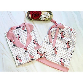 - Album Set Pijama Lụa Satin Ngắn Tay 1