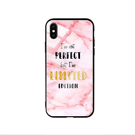 Ốp Lưng Kính Cường Lực cho điện thoại Iphone X / Xs - Quotes 01