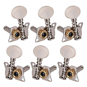 Acoustic Guitar 3L3R Open String Button Tuning Key Tuner Pegs Knobs Set