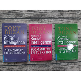 Hình ảnh Combo 3 cuốn của Tony Buzan (Sức mạnh của trí tuệ tâm linh + Sức mạnh của trí tuệ sáng tạo + Sức mạnh của trí tuệ xã hội)