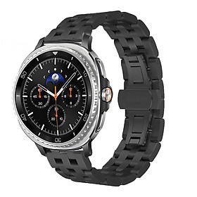 Dây Thép Mắt Dọc cho Samsung Galaxy Watch 8 40mm / 44mm & Galaxy Watch 8 Classic 46mm - Hàng Chính Hãng