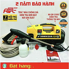 Máy xịt rửa xe mini áp lực cao chỉnh áp Boss 3500W , Máy rửa xe gia đình – Tặng bình tạo bọt