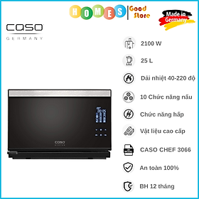 Mua Lò Nướng Kiêm Hấp CASO Steam Chef 3066  Sản Xuất Tại Đức Cao Cấp  Sang Trọng  11 Chương Trình Tích Hợp Hấp  Dung Tích 25L  Công Suất 210W - Hàng Nhập Khẩu Đức