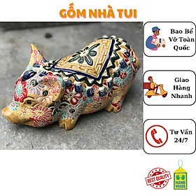 Mua HEO TIẾT KIỆM BÁCH HOA GỐM SỨ THỦ CÔNG NAM BỘ TRANG TRÍ DECOR