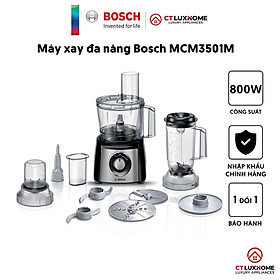 Máy xay đa năng Bosch MCM3501M 800W màu đen - Hàng chính hãng