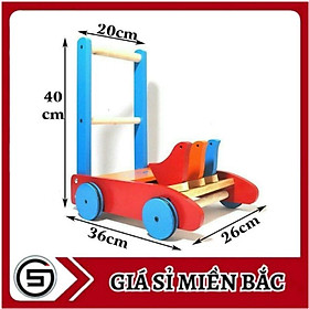 Xe Tập Đi Bằng Gỗ 3 Con Gà Cao Cấp Cho Bé Yêu