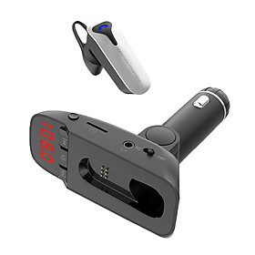 Hình ảnh Dual USB Bluetooth V4.2 Headset Hands Free&Fast Charge Car Bluetooth Headset
