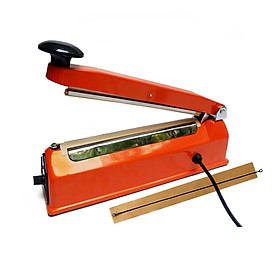 Máy hàn miệng túi đa năng vỏ thép; hàn túi zip, túi nilon, túi lọc trà, đường hàn 200x2mm