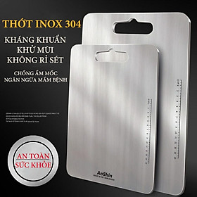Mua Thớt inox 304 cao cấp kháng khuẩn - chống ẩm mốc độc hại  vệ sinh dễ dàng  tiện lời  cường lực không mùn gỗ  an toàn