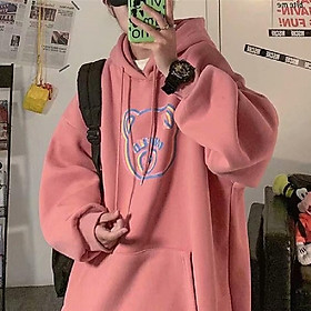 Áo Hoodie Dáng Rộng In Họa Tiết Hoạt Hình Phong Cách Hàn Quốc Cho Nam