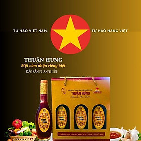 NƯỚC MẮM PHAN THIẾT CHAI THỦY TINH - THUẬN HƯNG 60 ĐẠM 1 HỘP 6 CHAI/180ML