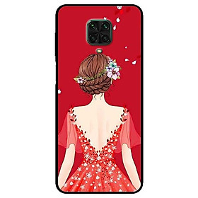 Ốp lưng dành cho Xiaomi Xiaomi Redmi 9s - 9 Pro - 9 Promax mẫu Cô Gái Váy Đỏ