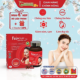 Viên uống sáng da FranGold WhiteCare 7+ giúp sáng da, chống lão hóa, làm đẹp da - Hộp 30 viên