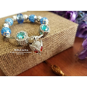 Vòng chuỗi đẹp mix charm hồ ly cao cấp biển xanh