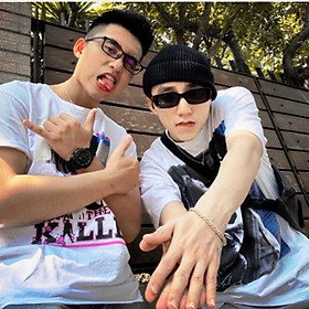 Mũ len Beanie ngắn - mũ dưa hấu ulzzang