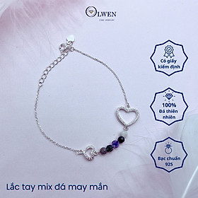 Lắc Tay Bạc Nữ S925 Mix Đá May Mắn BAC_B05