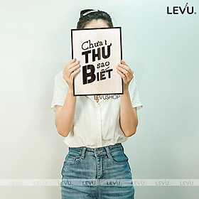 Tranh Treo Văn Phòng làm việc LEVU093: Chưa thử sao biết