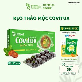 Kẹo thảo mộc Covitux hộp 30 viên - Genat - Giao 2H HCM
